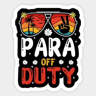 Paraprofessional Off Duty Sticker